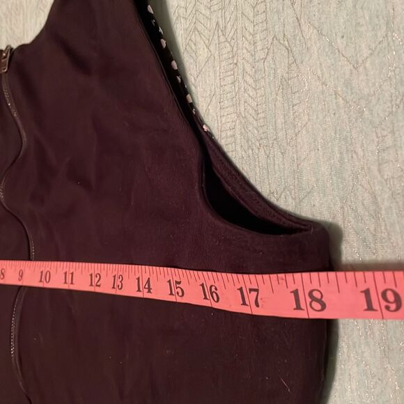 Motherhood sz M maternity dress black & white sleeveless block design polka dot - Picture 10 of 15